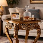 Luxury Round Wooden Side Table