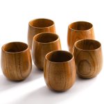 Pack Wooden Tea Cups