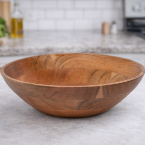 Acacia Wood Salad Bowl,