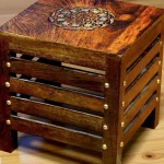 Wooden Beautiful Handmade Stool andTable